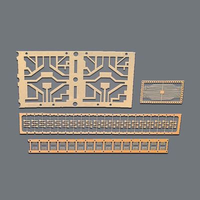 Quadro de chumbo LC para semicondutores