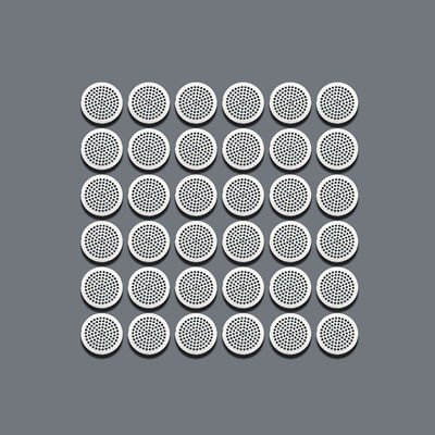 Grelhas de alto-falante de metal gravado de aço inoxidável para telefones celulares Espessura 0,1 mm
