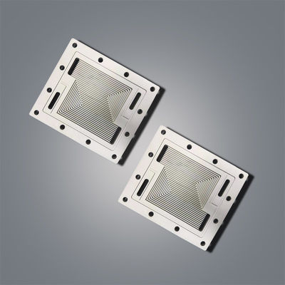 Placas de campo de fluxo de gravação química metálica para trocadores de calor de circuitos impressos